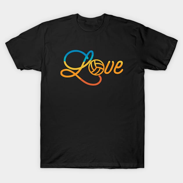 Volleyball Love T-Shirt by zooma